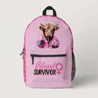 Pink Breast Cancer theme Backpack