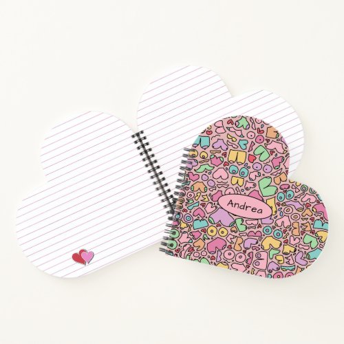 Pink breasts popular funny pattern notebook