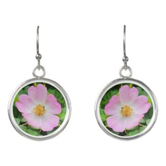 Pink Briar Rose Earrings