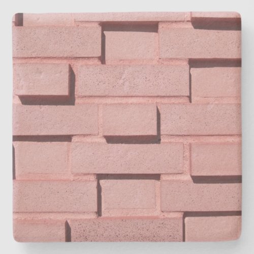 Pink Brick Wall Square coaster