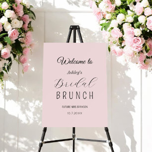 Pink Bridal Brunch Welcome Foam Board