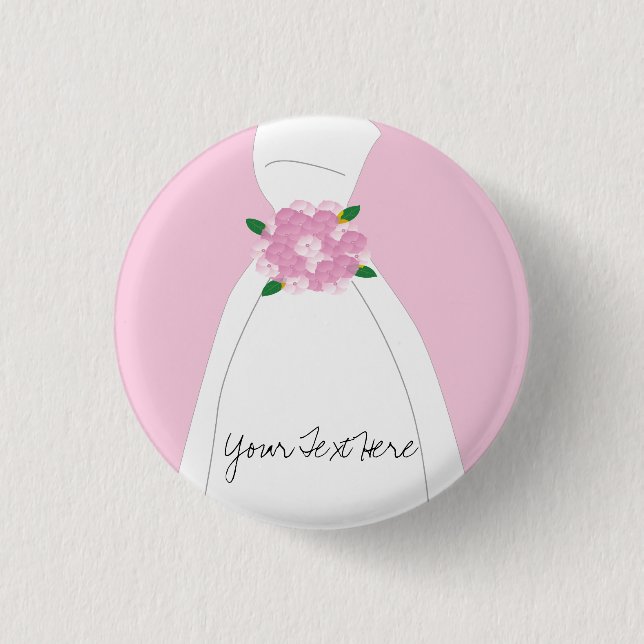 Pink Bridal Button (Front)