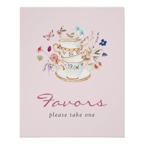 Pink Bridal Favors Poster