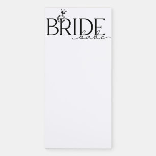pink bridal notepad
