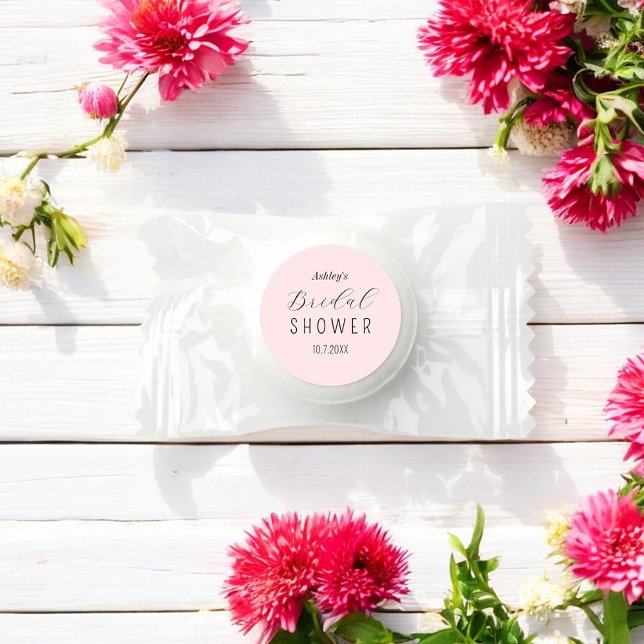 Pink Bridal Shower Brunch Luncheon  Life Saver® Mints (Creator Uploaded)