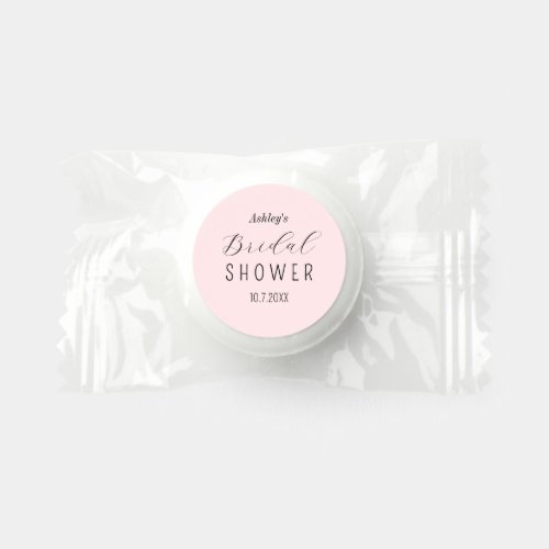 Pink Bridal Shower Brunch Luncheon  Life Saver Mints