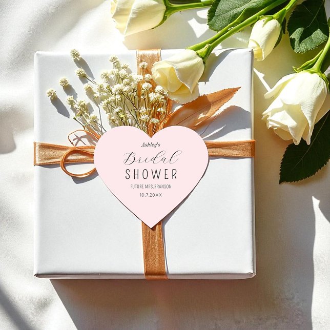 Pink Bridal Shower Elegant Script Sticker (Creator Uploaded)