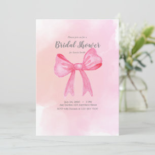 Pink Bridal Shower Invitation Bridgerton-inspired