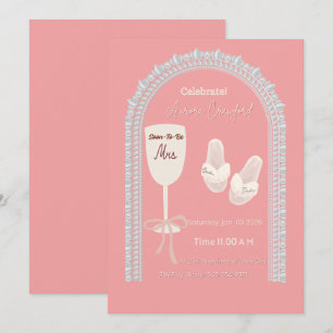 Pink Bridal Shower Invitation Soon to be Mrs Win