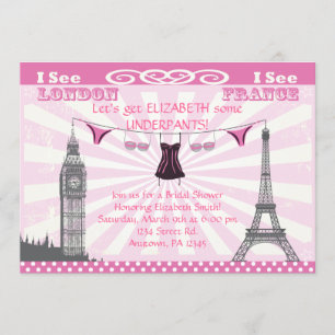 Pink Bridal Shower Invitations