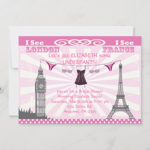 Pink Bridal Shower Invitations