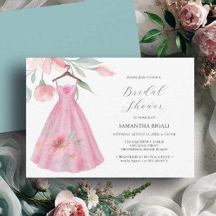 Pink Bridal Shower Invitations Love is in Bloom