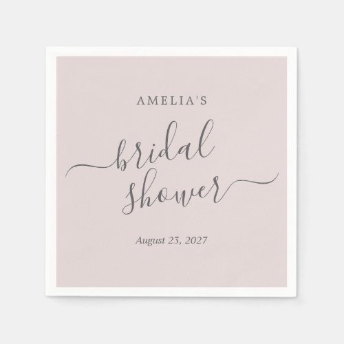 Pink Bridal Shower  Napkins