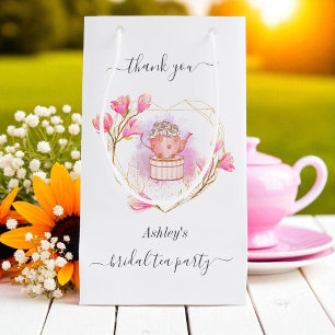 Pink Bridal Shower Tea Party Gift Bag