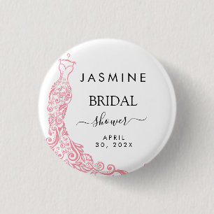  Pink  Bridal Shower Welcome Button