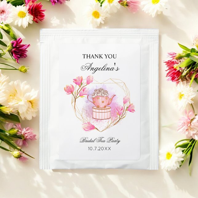 Pink Bridal Tea Party Wedding Tea Bag Drink Mix (Creator Uploaded)