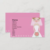 Pink Bride Business Card (Front/Back)