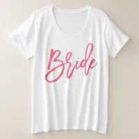 plus size bride shirt