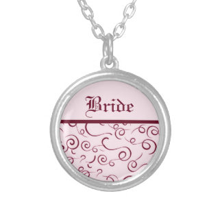 Pink Bride Swirls Necklace