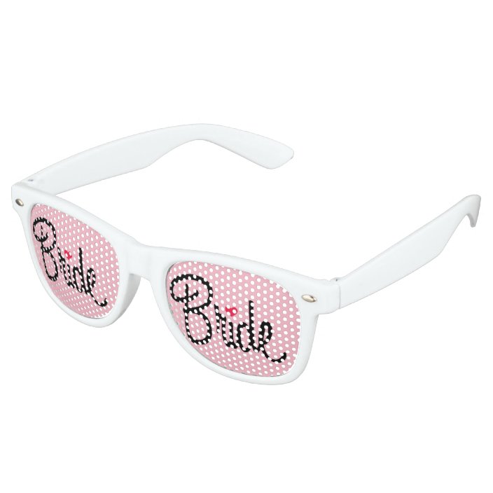 pink party glasses