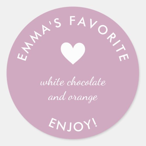 Pink Brides favorite wedding favor sticker