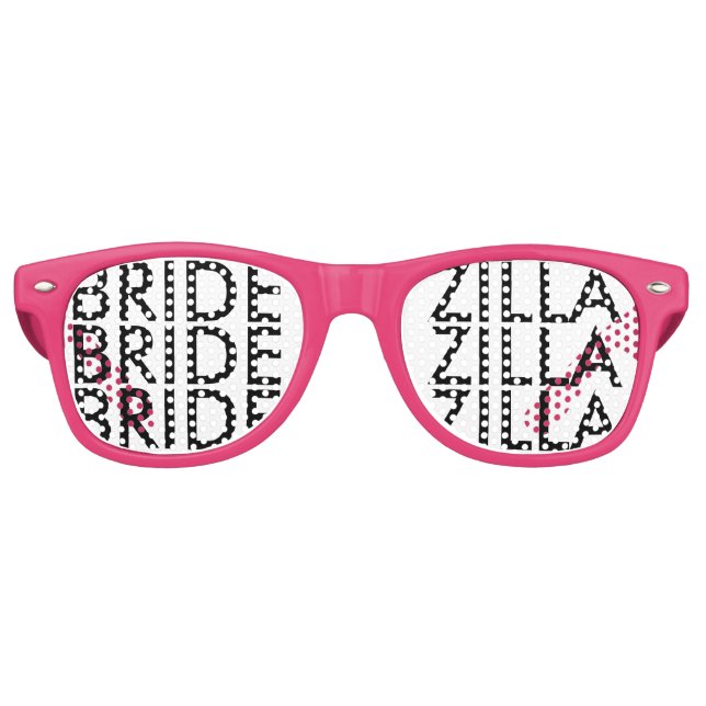 Pink bridezilla bachelorette party shades (Front)