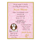 Pink Owl Bring a Book Baby Shower Invitation | Zazzle.com