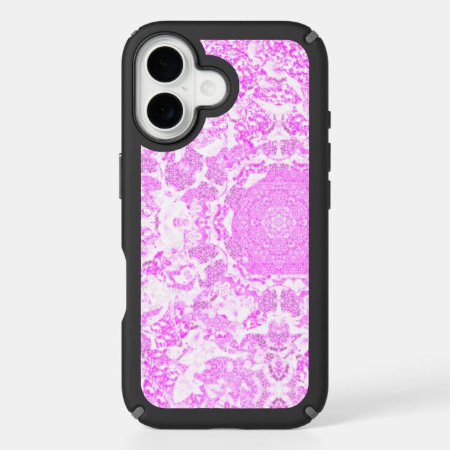 Pink broken kaleidoscope  speck iPhone case (Front)