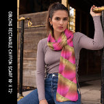 Pink Bronze Gold Shiny Look Abstract Pattern Long Scarf<br><div class="desc">Scarf with colorful shades in abstract art patterns that give a shiny look.  Personalize this template if you want to exchange the image. Customize further for more changes. Contact Sandy at admin@giftsyoutreasure.com for help.</div>