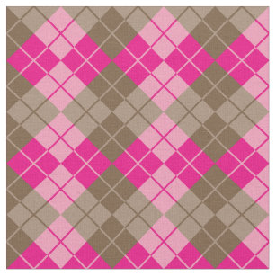 Argyle Fabric Zazzle Pink Brown Argyle Fabric