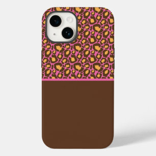 Pink & Brown Cheetah Print Phone Case