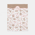 Pink Brown Jungle Animals Pattern Personalized