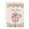 Pink Brown Lace Girl Baby Shower