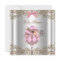 Pink Brown Lace Girl Baby Shower