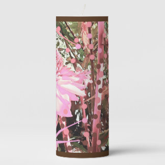 Pink & Brown Paradise #1 Pillar Candle