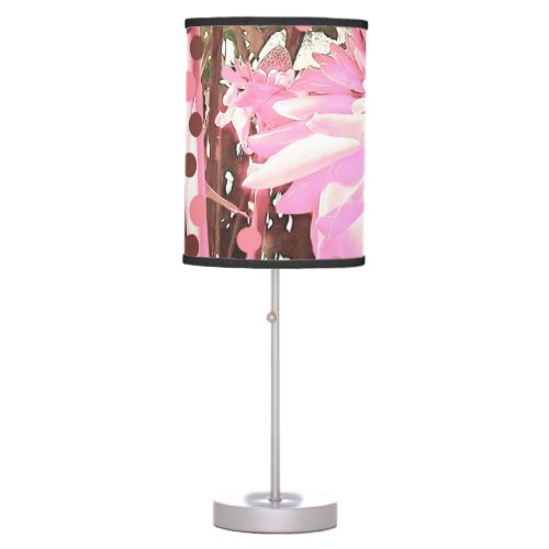 Pink  Brown Paradise lamp