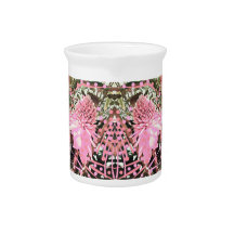 Pink & Brown Paradise porcelain milk &