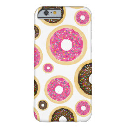 Pink &amp; Brown Sprinkle Donuts Modern Fun Cute Barely There iPhone 6 Case