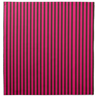 Pink brown stripes bright vibrant fun girly design cloth napkin