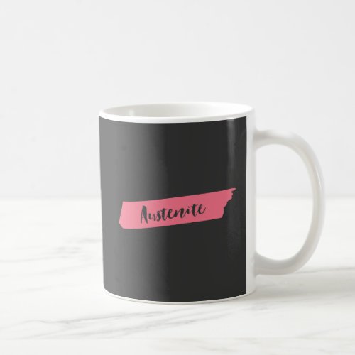 Pink Brush Austenite Coffee Mug