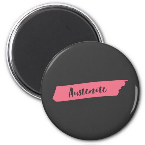 Pink Brush Austenite Magnet