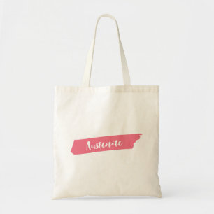 Pink Brush Austenite Tote Bag