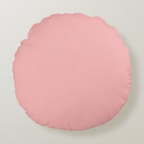 Pink Brushed Polyester Round Throw Pillow 41 x 4