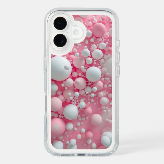 Pink Bubble Aesthetic Phone Sticker Speck iPhone Case (Front)