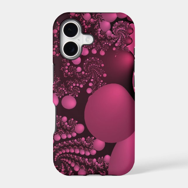 Pink Bubble explosion Iphone Case (Back)