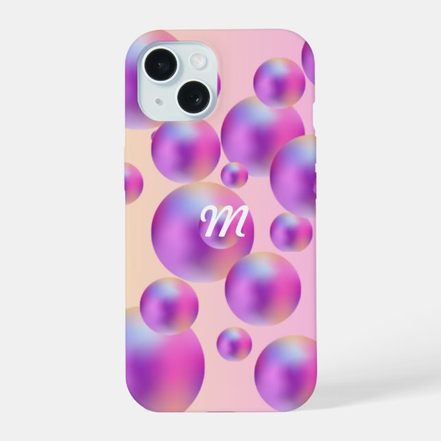 Pink Bubble  Iphone Case (Back)