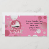 Pink Bubble Swirl Roller Skate, Skating (Front)