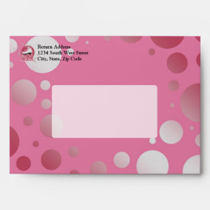 Pink Bubble Swirl Roller Skate, Skating Envelope