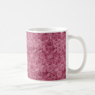 Pink bubble wrap pattern coffee mug