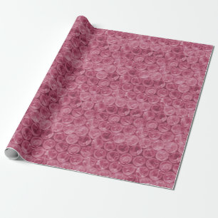 Pink bubble wrap pattern wrapping paper